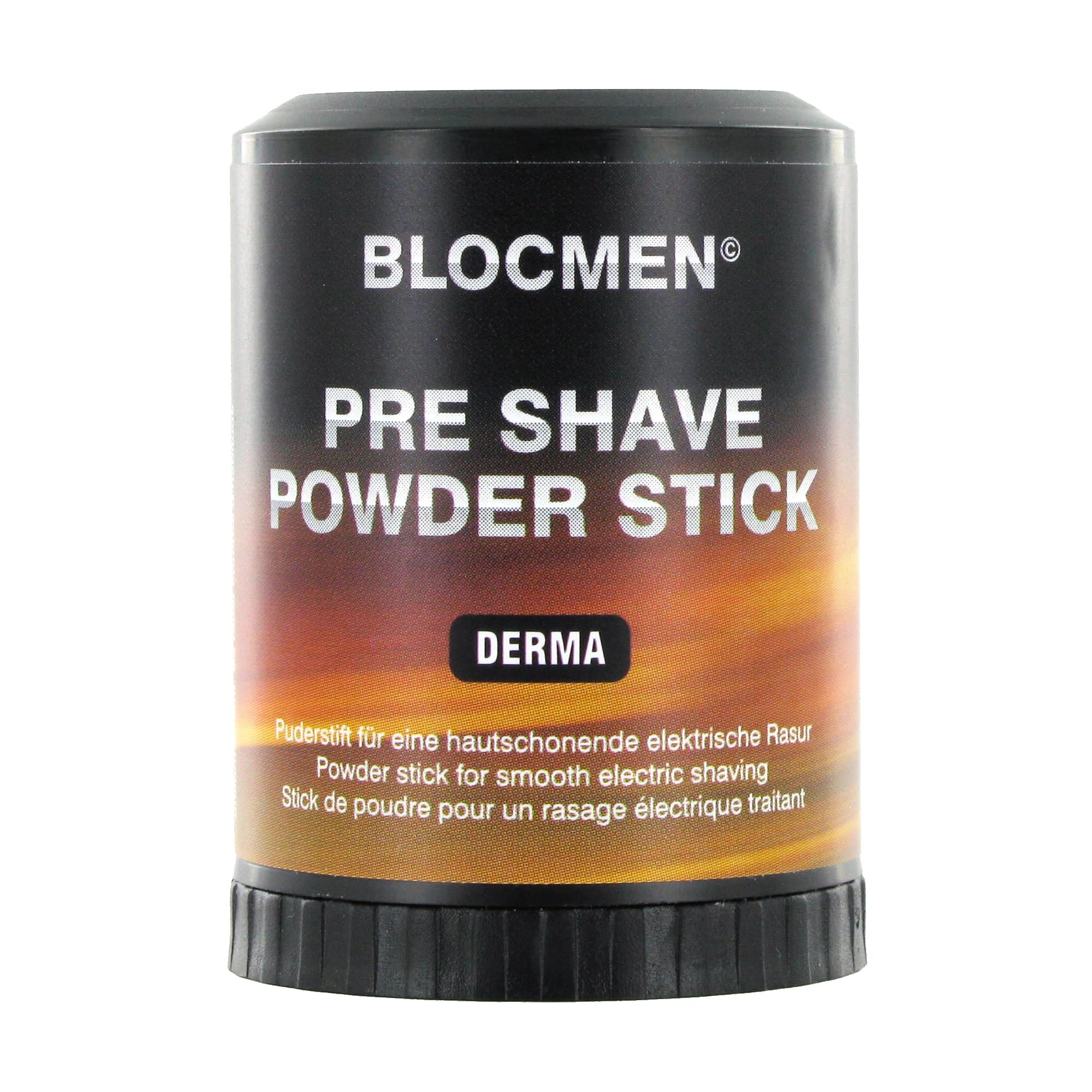 Blocmen stick front view showing compact, travel-friendly design and convenience