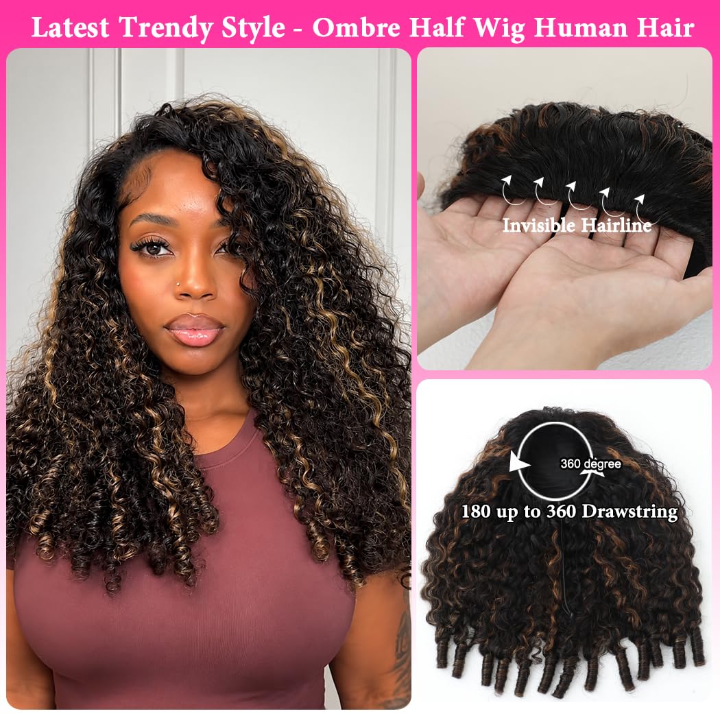 Blomas worn as headband wig demonstrating quick, comfortable styling