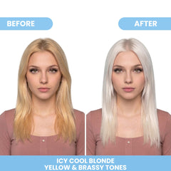 Blondz Only being applied to blonde hair to neutralize brassiness