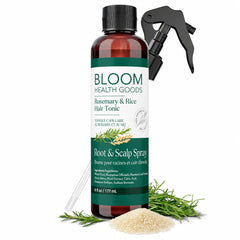 Bloom Health Goods front bottle view showing label and size for easy identification