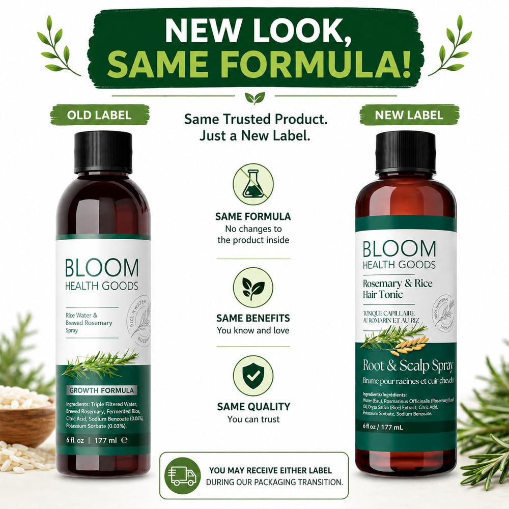 Bloom Health Goods close-up of fresh rosemary used in the hand-brewed infusion benefits freshness