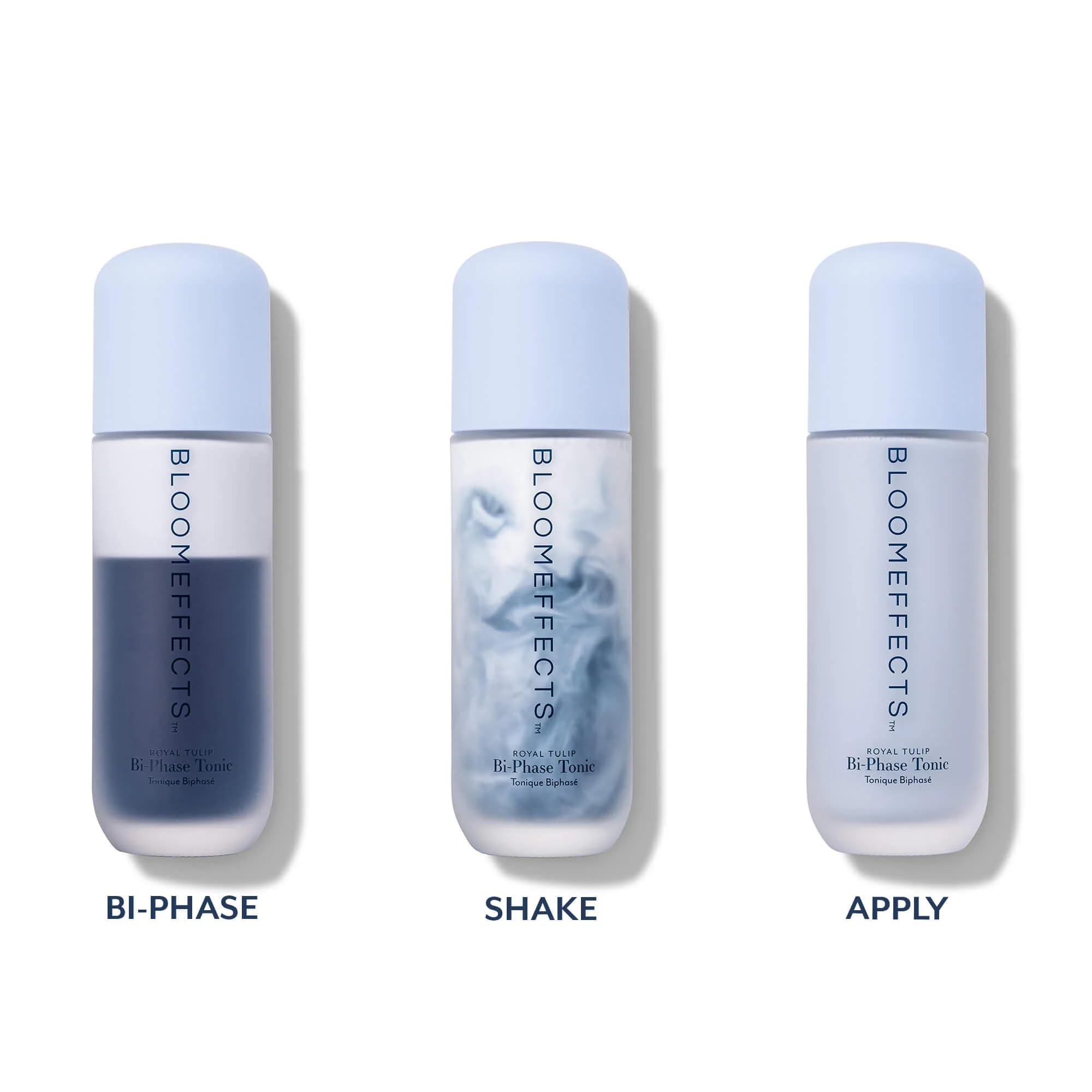 Bloomeffects applied into hand demonstrating lightweight hydration
