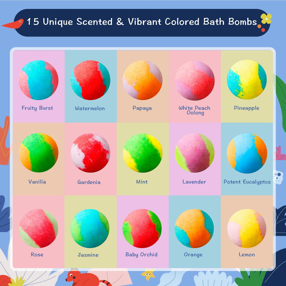 BloomFizzy close-up of fizzing bomb texture, vibrant colors without staining benefit