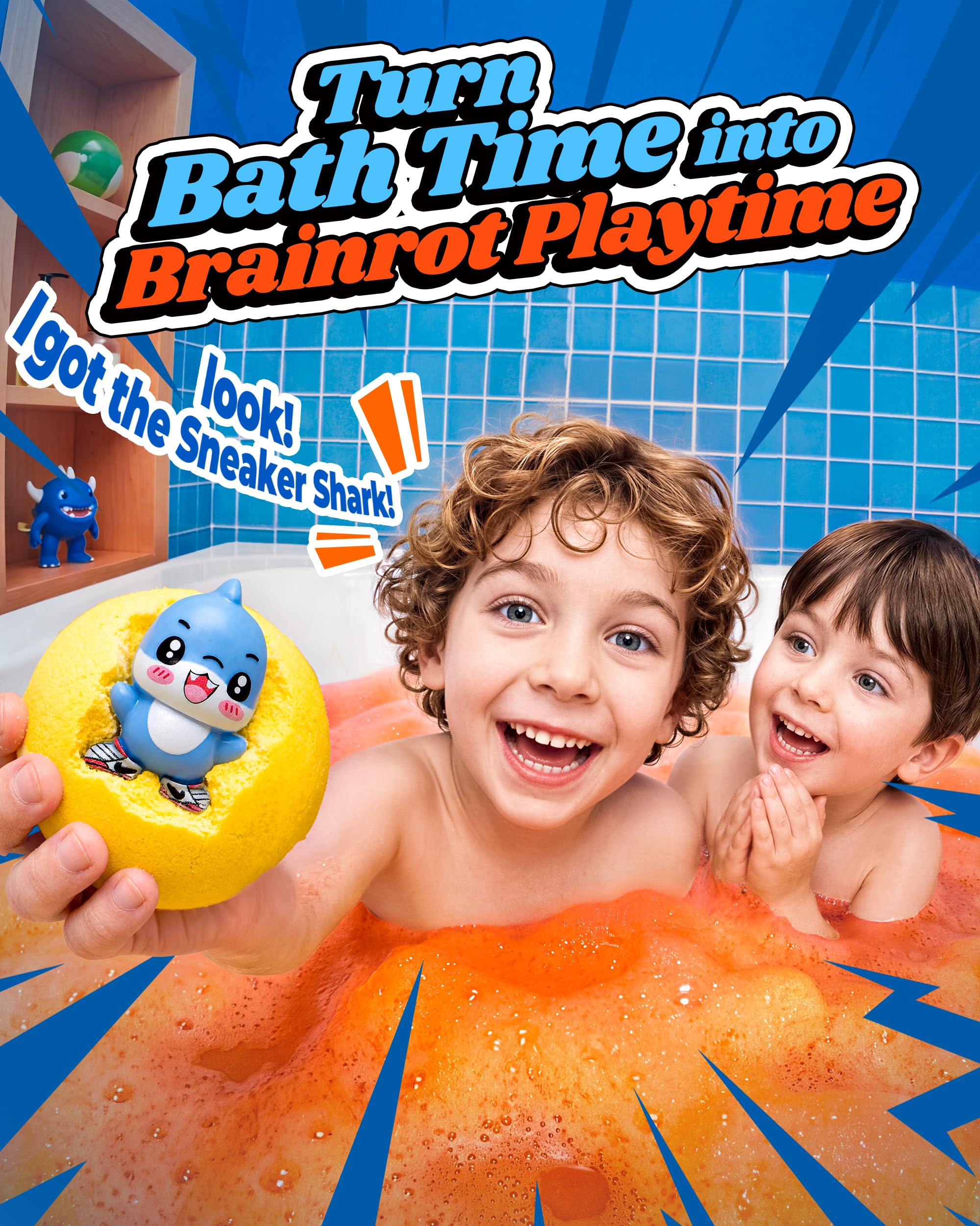 BloomFizzy surprise toy reveal with an Italian Brainrot figurine, encourages collectible play