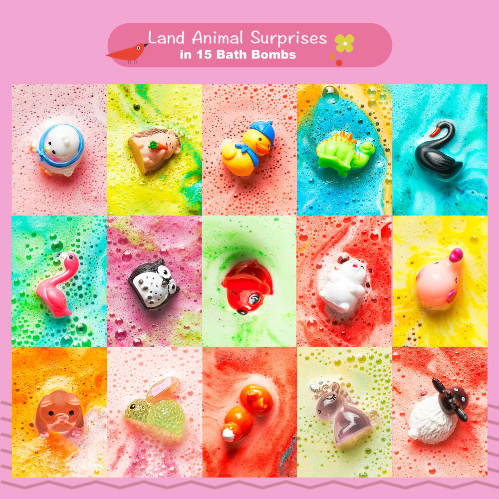 BloomFizzy revealed jungle animal toy in tub, surprise and play benefit