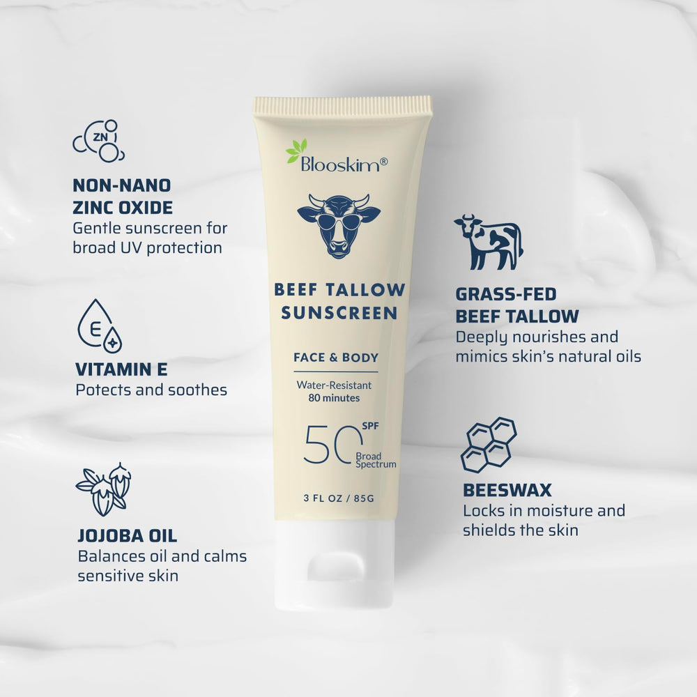 Blooskim tube beside beach essentials for durable water-resistant protection