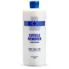 Blue Cross bottle front view showing 32 oz label and benefits