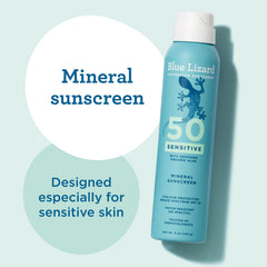 Blue Lizard spray in hand being applied for easy coverage on the go