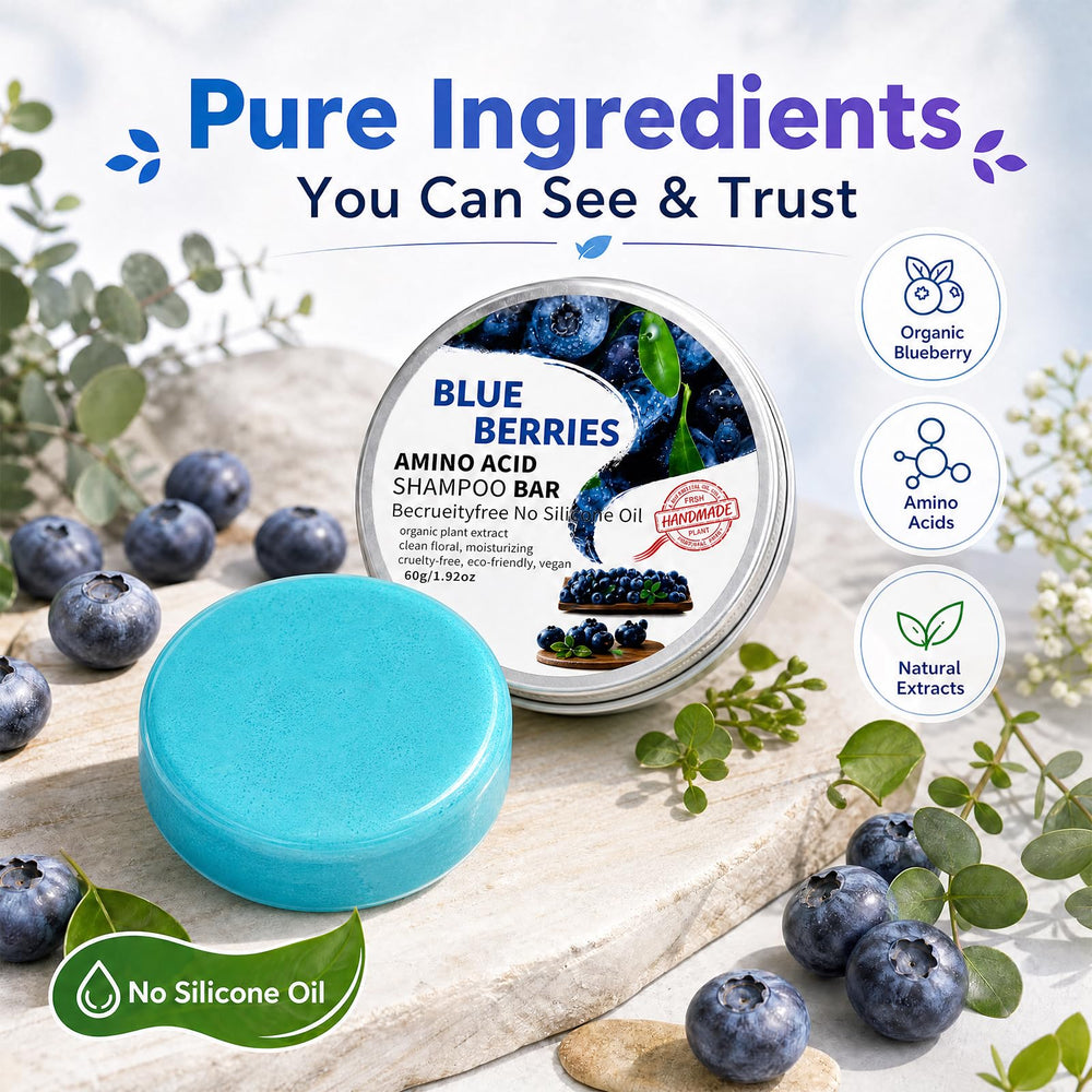 Blueberry Organics ingredients blueberries and wheat germ showing nourishment