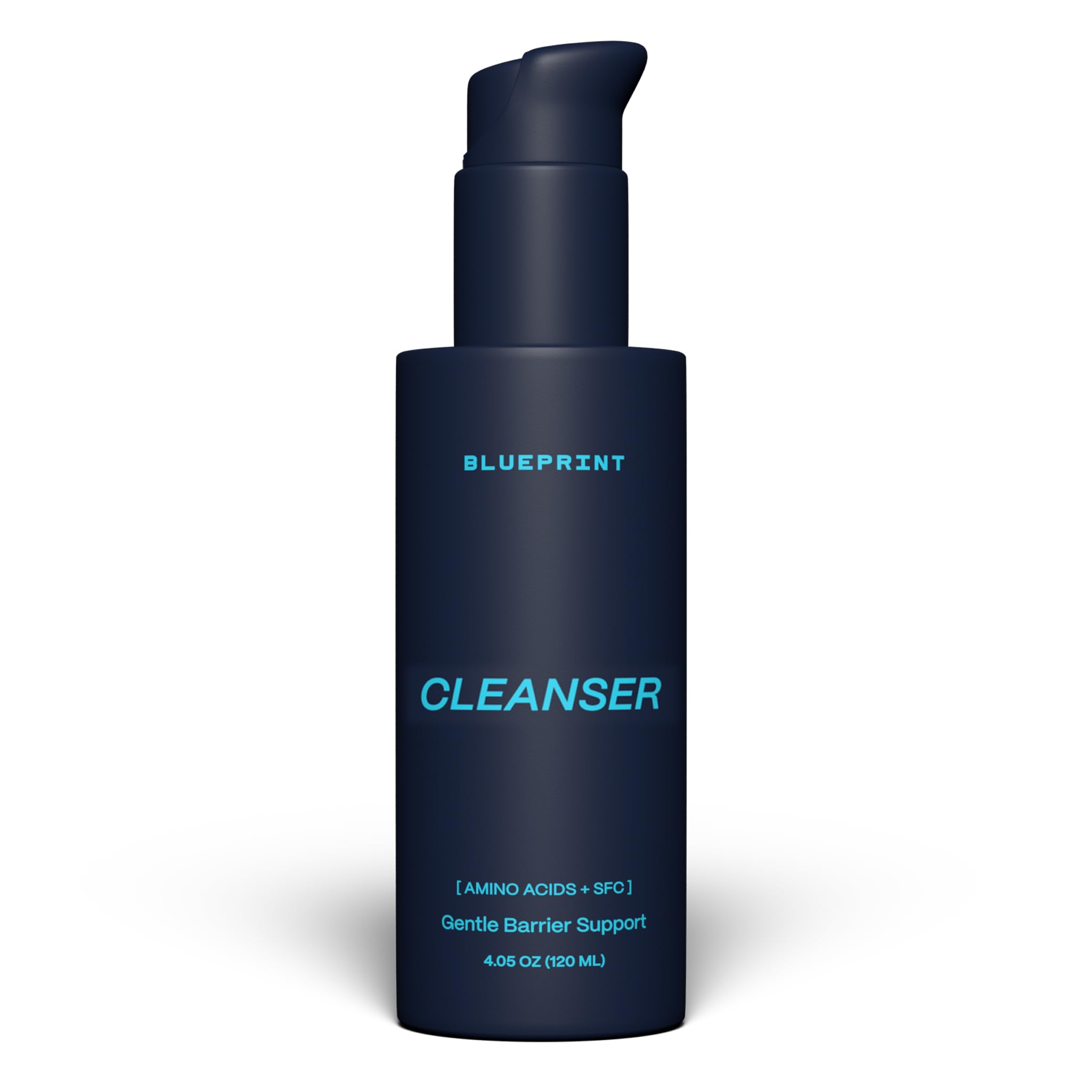 Blueprint Bryan Johnson front packaging showing product and benefit of gentle cleansing