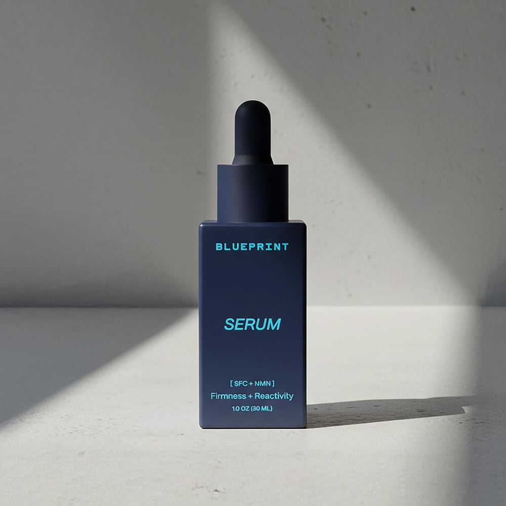 Blueprint Bryan Johnson close texture drop showing lightweight, fast‑absorbing hydration