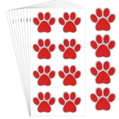 Blulu front packaging showing 25 sheets and red glitter paws, attractive for parties