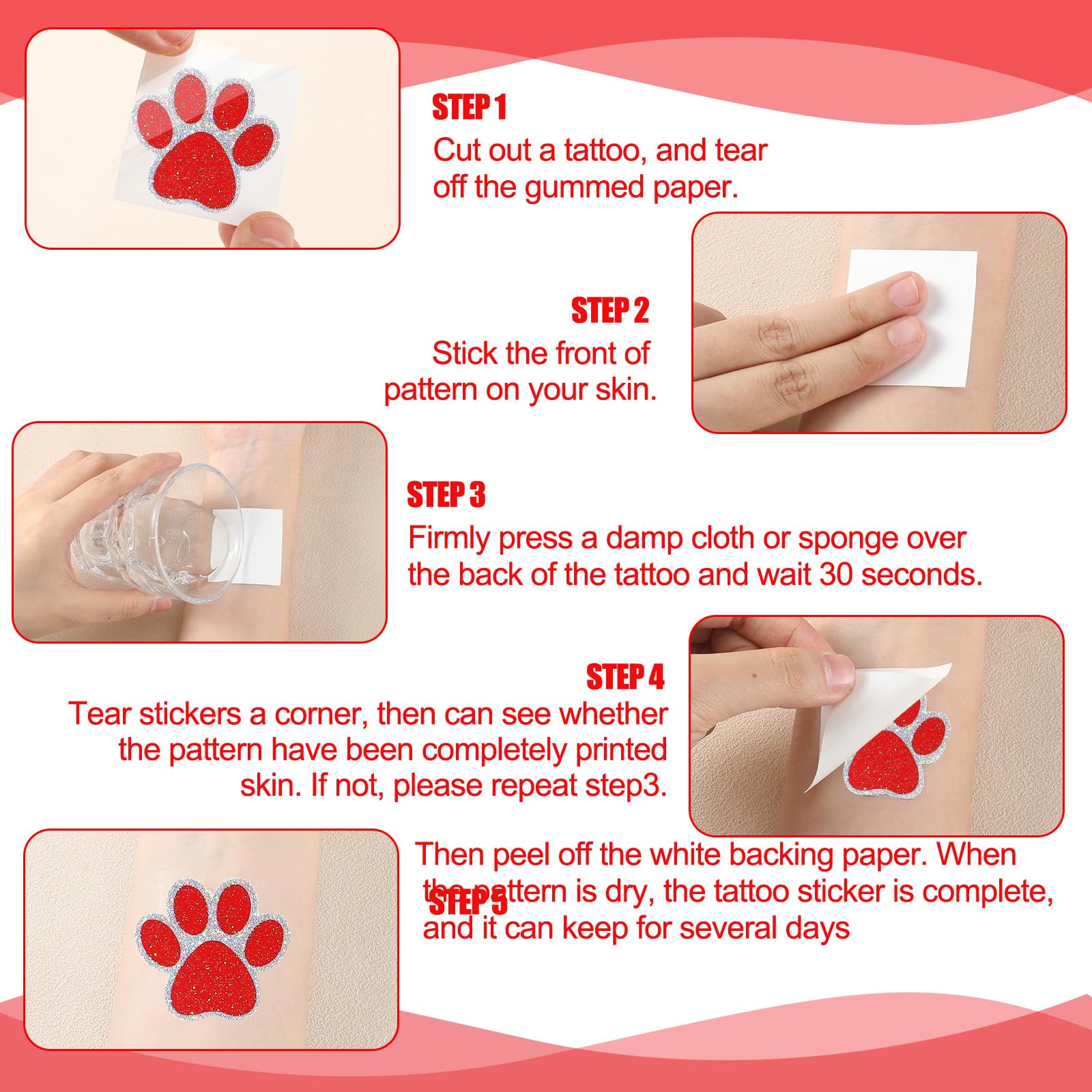 Blulu single paw sticker next to coin for scale, easy sizing and placement