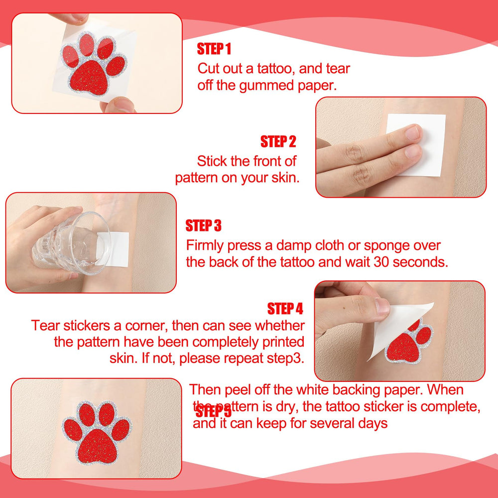 Blulu single paw sticker next to coin for scale, easy sizing and placement