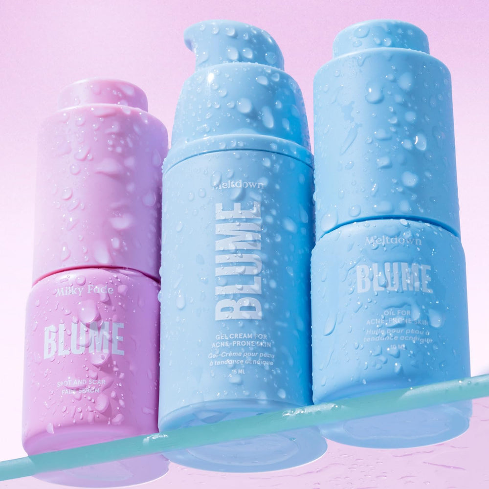 Blume ingredients label close-up showing clean formulations and transparency