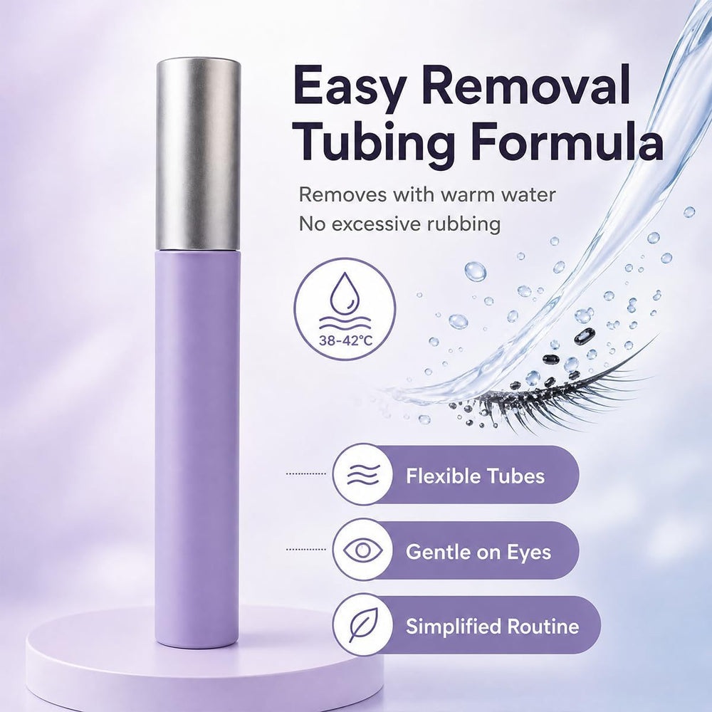 Blushe in bathroom routine demonstrating easy warm-water removal and gentle care