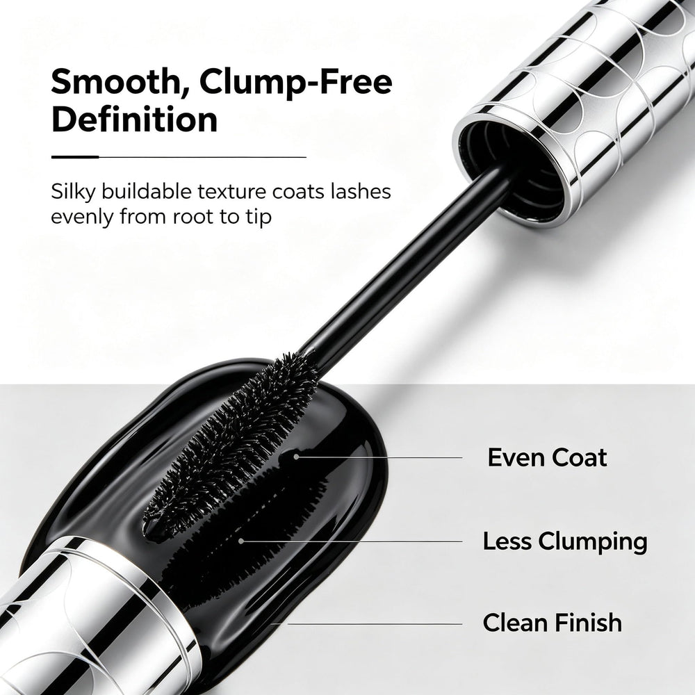 Blushe Mascara size and scale next to common items for portability benefit
