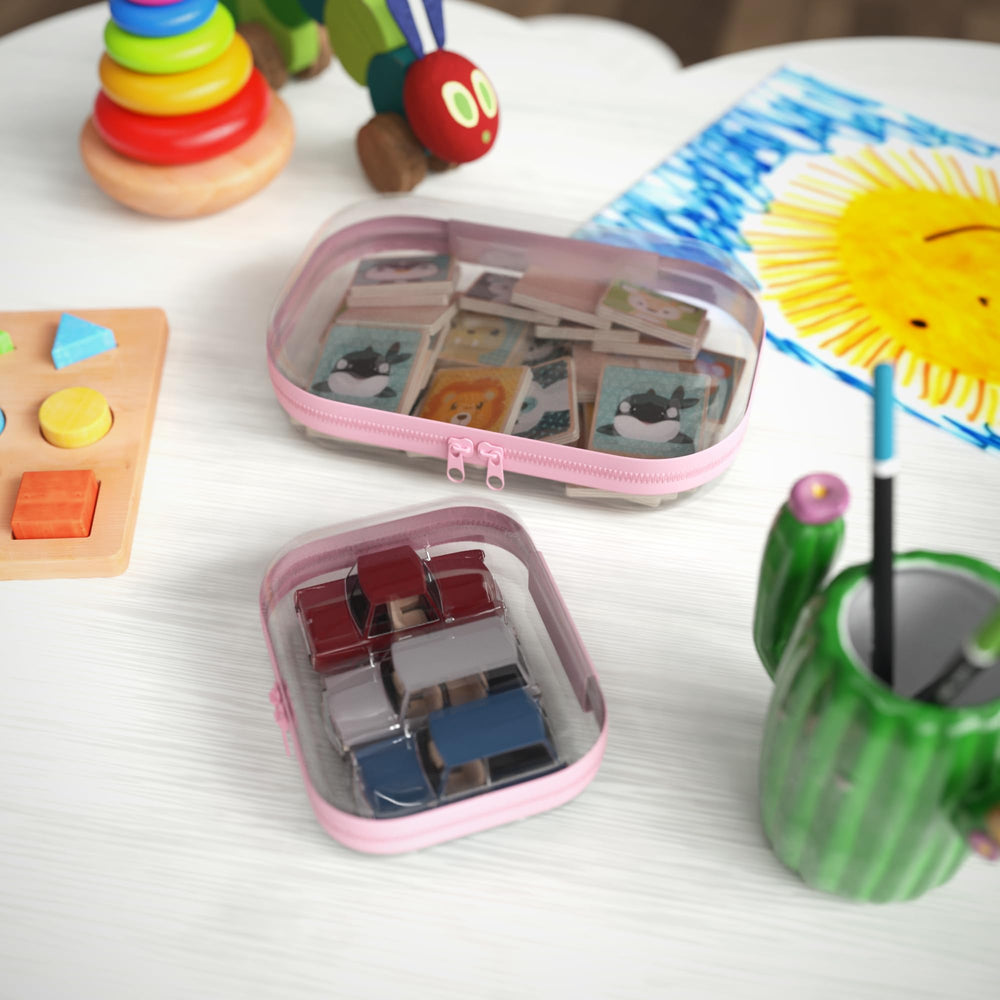 B'More Brands travel kit in suitcase demonstrating organized packing and easy visibility
