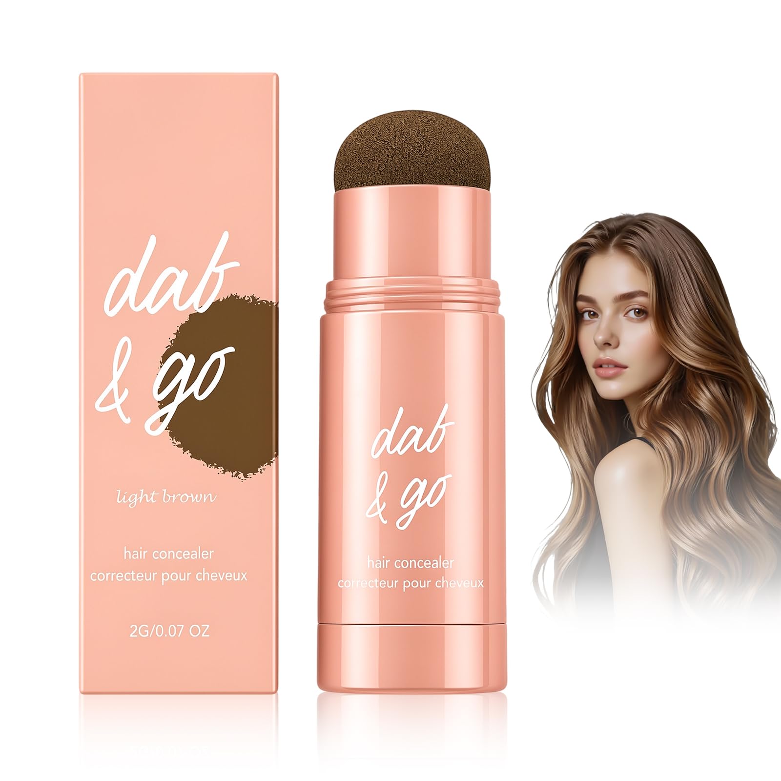 Bneykrir front packaging showing compact light brown touch up stick for quick coverage
