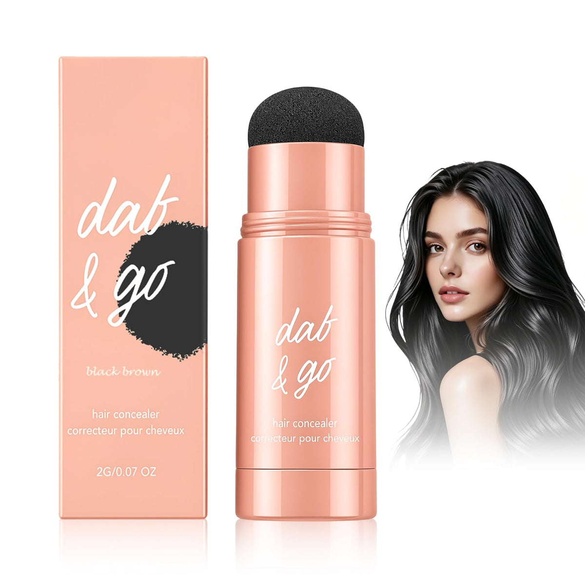 Bneykrir front packaging showing compact root touch up stick convenience