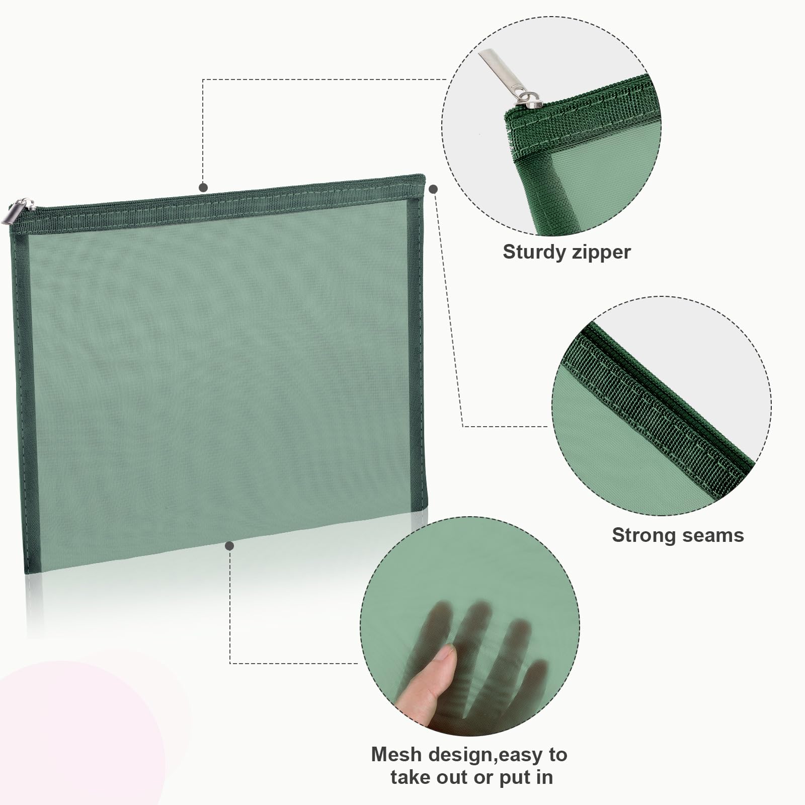 Boao top zipper detail highlighting smooth closure for quick access