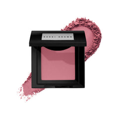Bobbi Brown compact front showing Desert Pink shade and sleek packaging benefit: travel-friendly