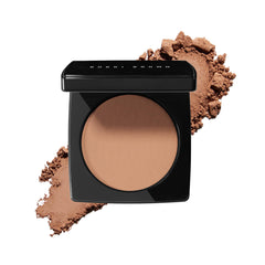 Bobbi Brown bronzing powder compact front view showing sleek packaging and easy application benefit