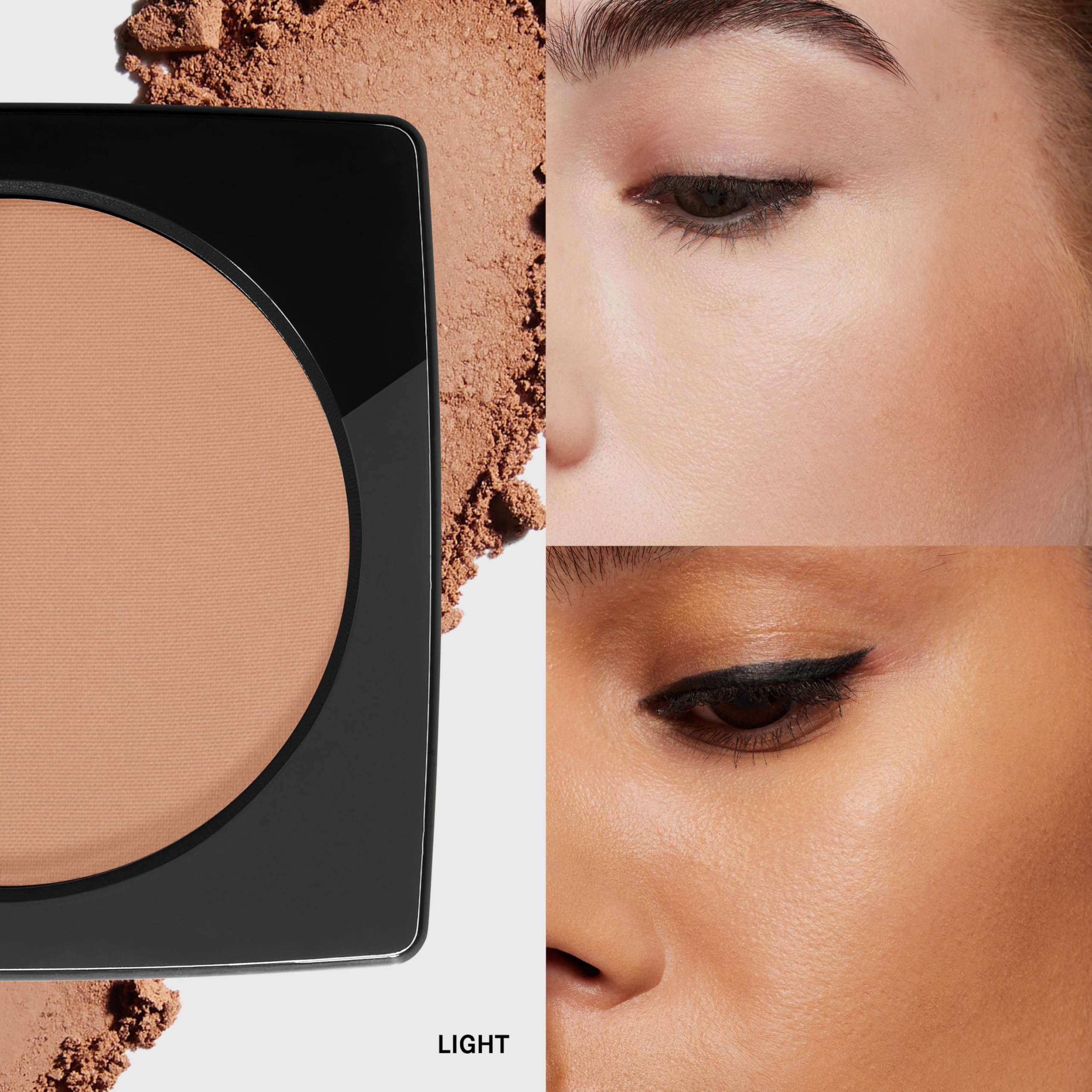Bobbi Brown bronzing powder close-up texture displaying silky finish for smooth blending benefit