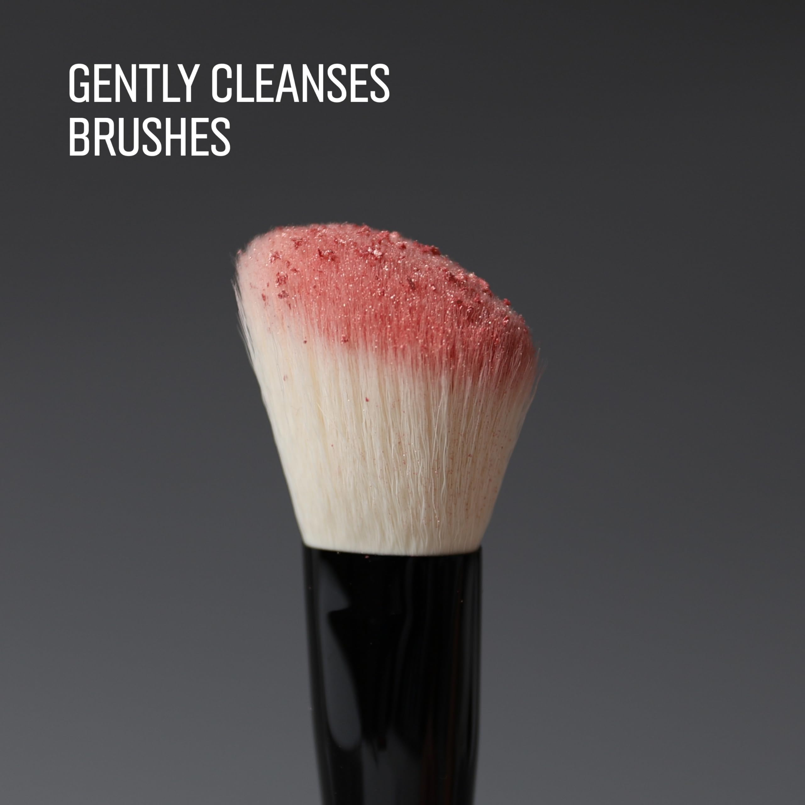 Bobbi Brown cleanser texture close-up illustrating mild formula for soft bristles