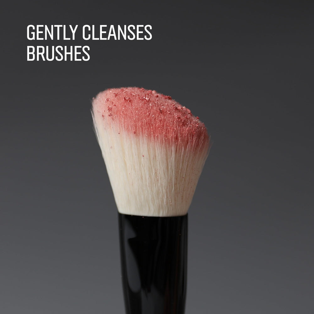Bobbi Brown cleanser texture close-up illustrating mild formula for soft bristles