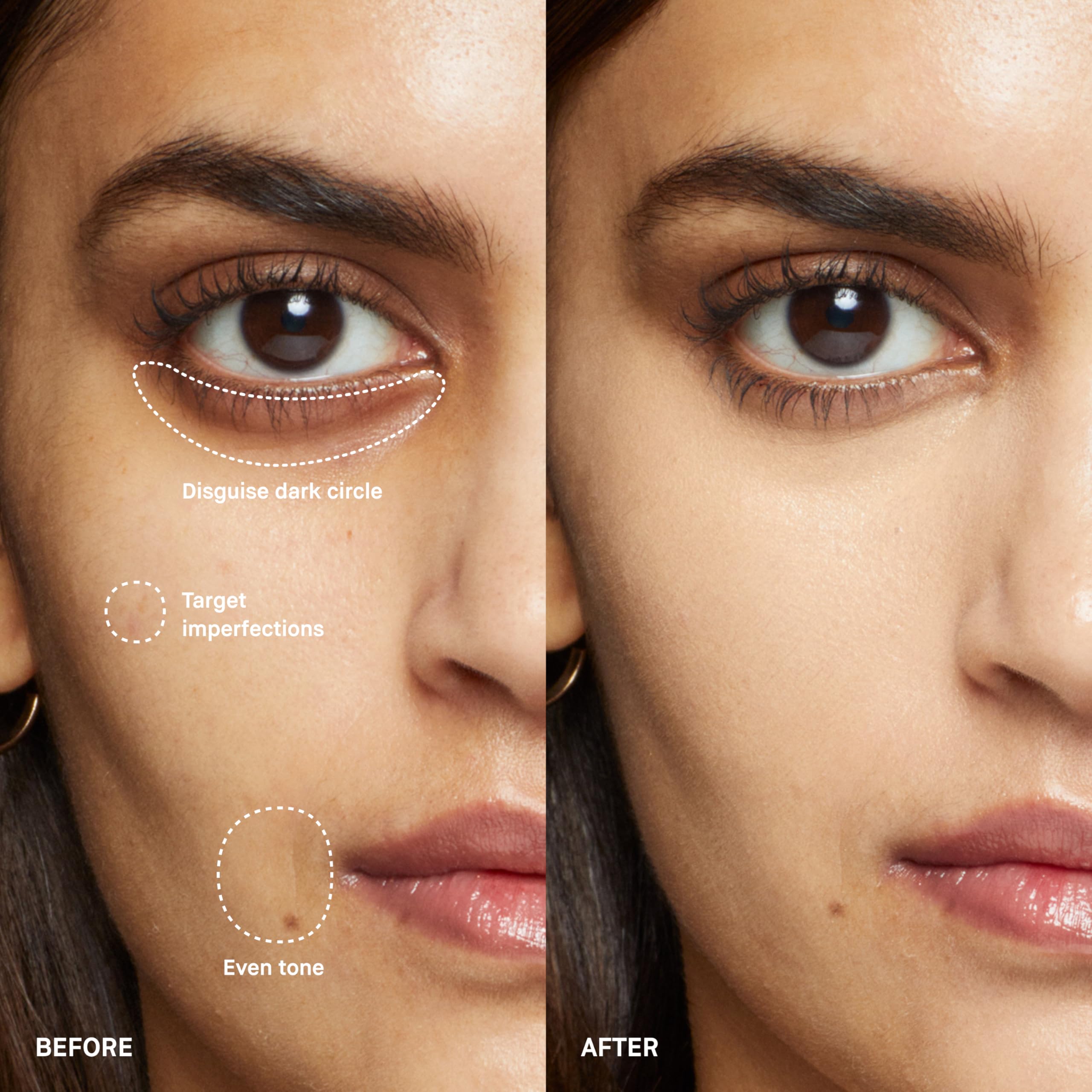 Bobbi Brown swatches on arm showing Warm Beige shade match