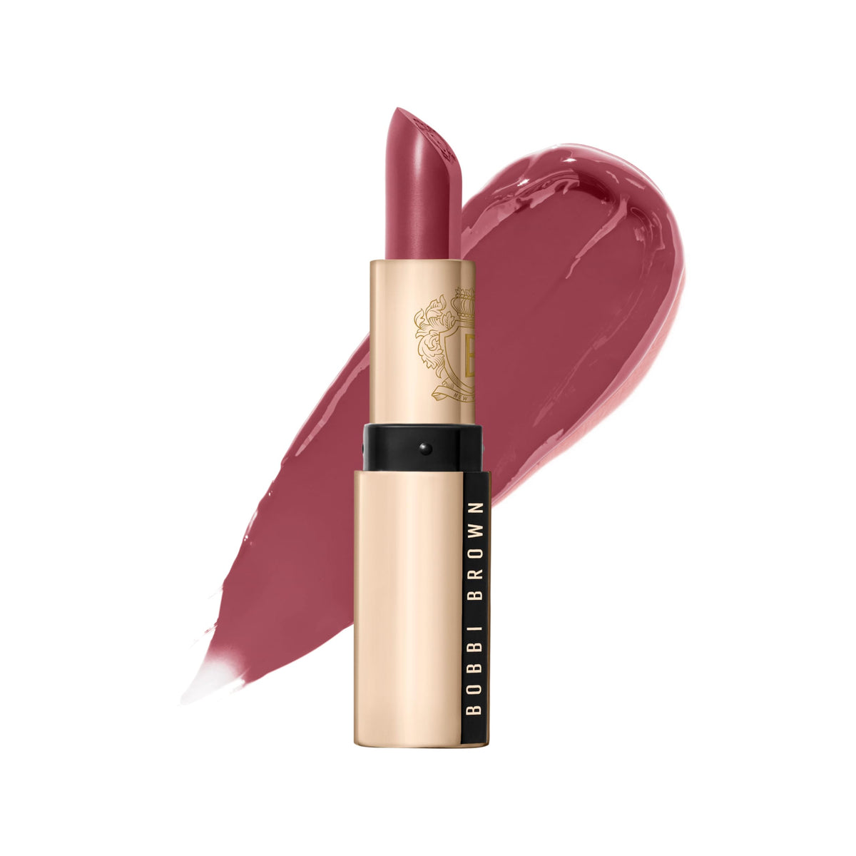 Bobbi Brown lipstick front packaging showing elegant case and shade