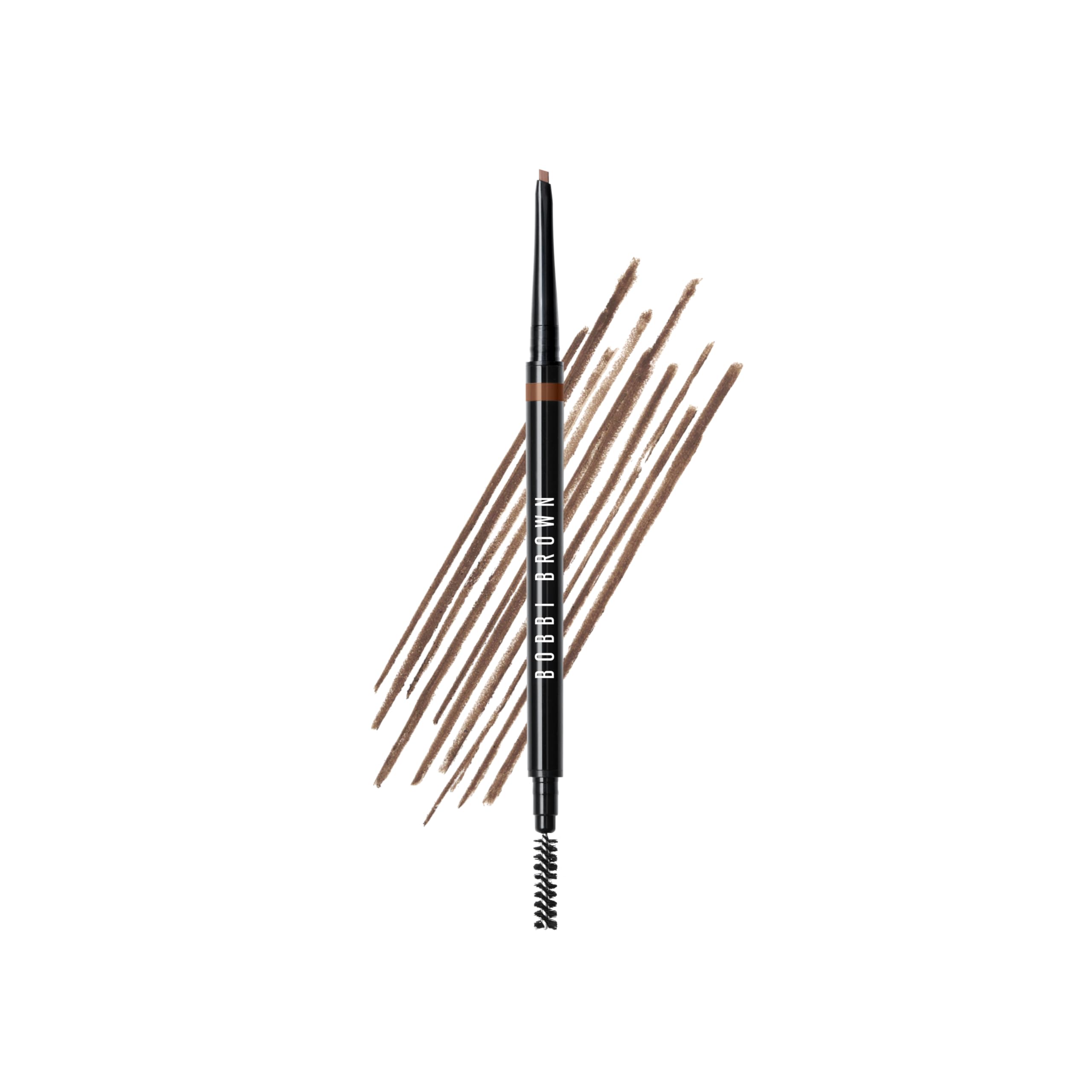 Bobbi Brown pencil front view showing slim barrel and shade label for accurate selection