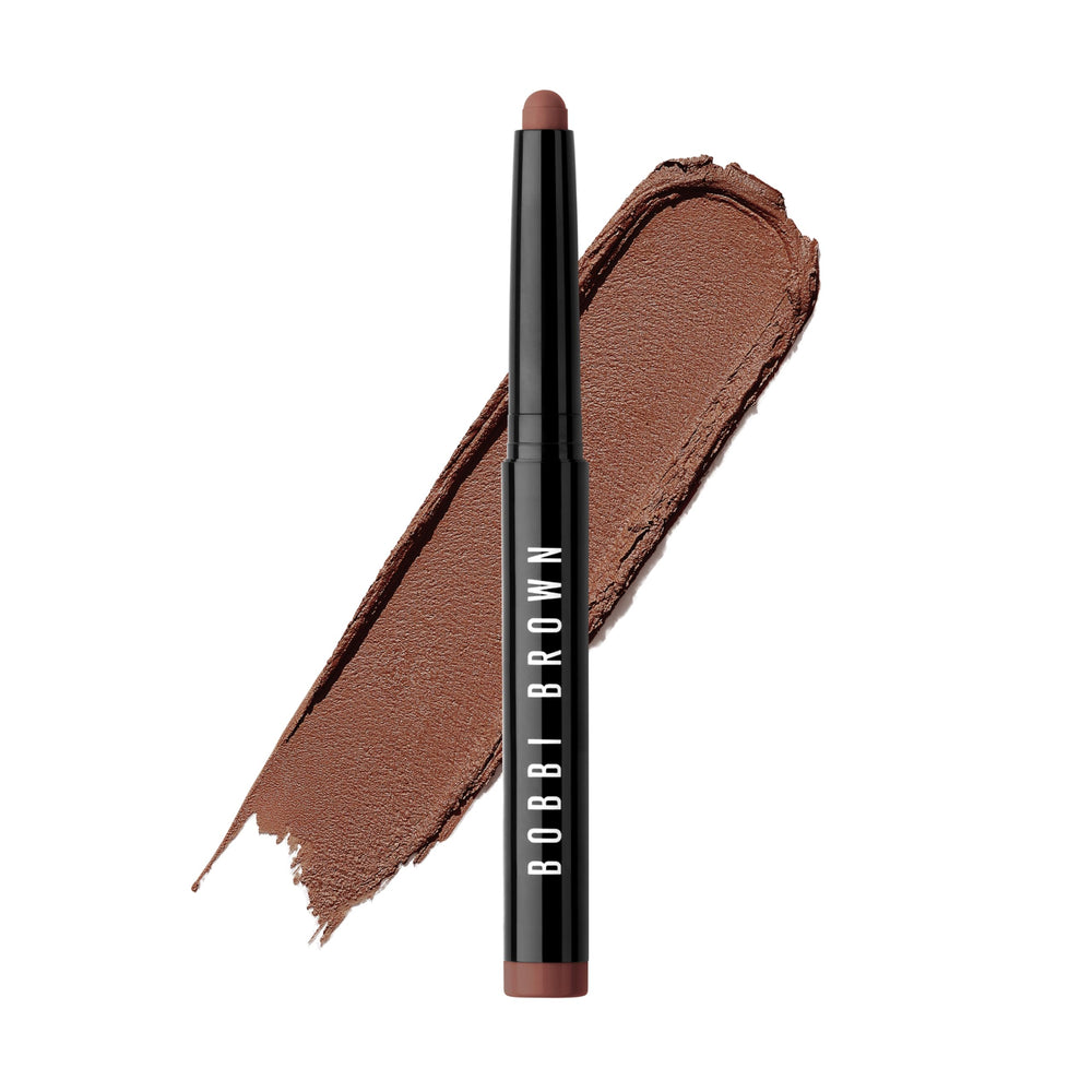 Bobbi Brown shadow stick front packaging showing cinnamon shade and compact design benefit