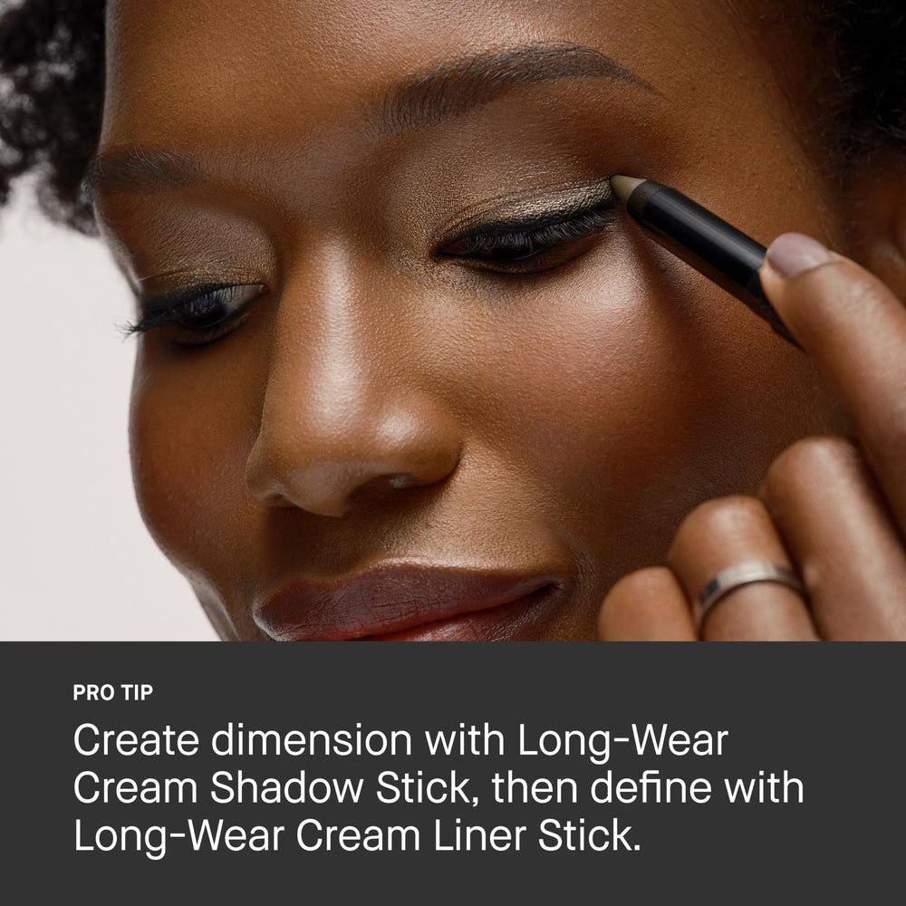 Bobbi Brown liner next to travel items to show compact, portable size