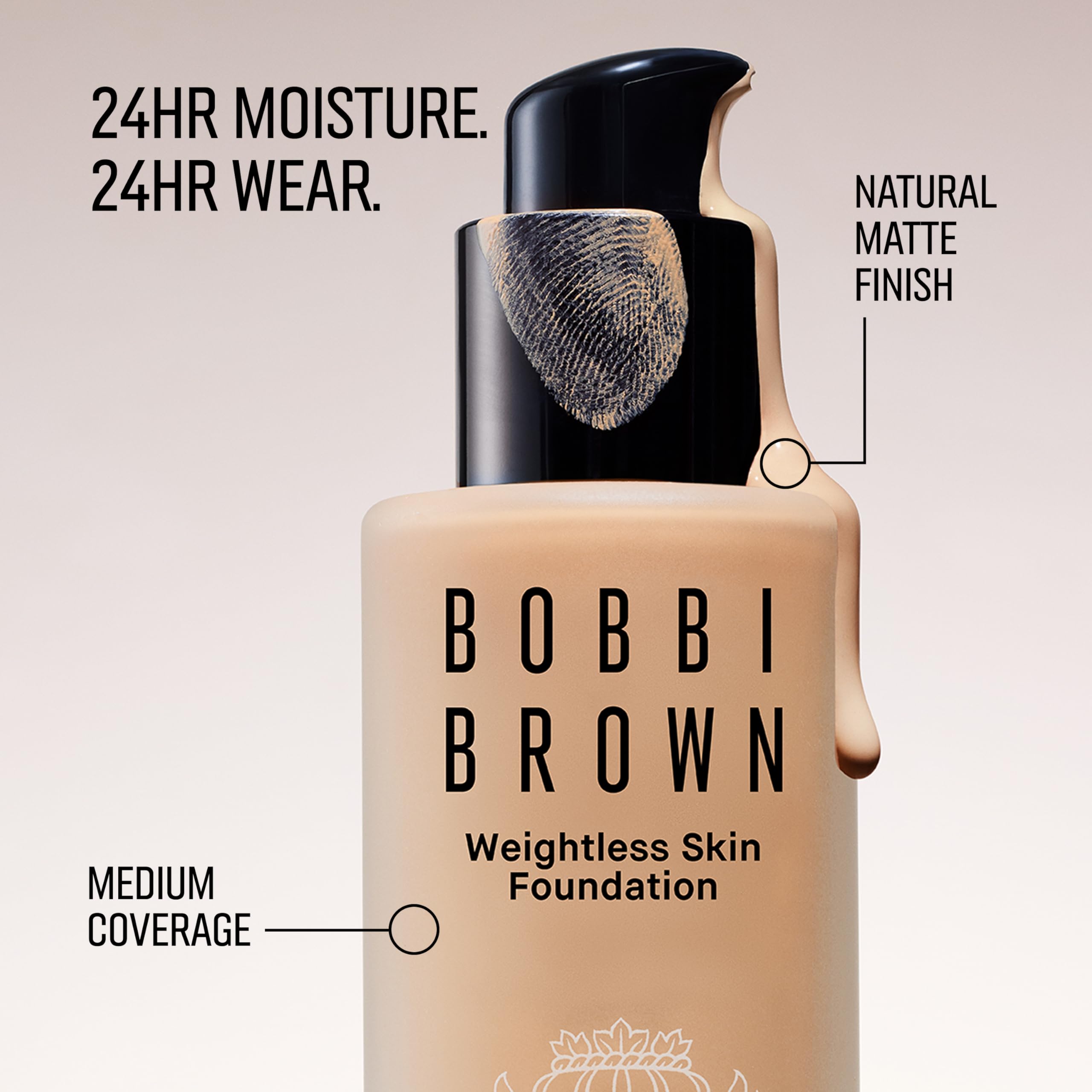 Bobbi Brown Warm Sand swatch on arm demonstrating medium warm shade match