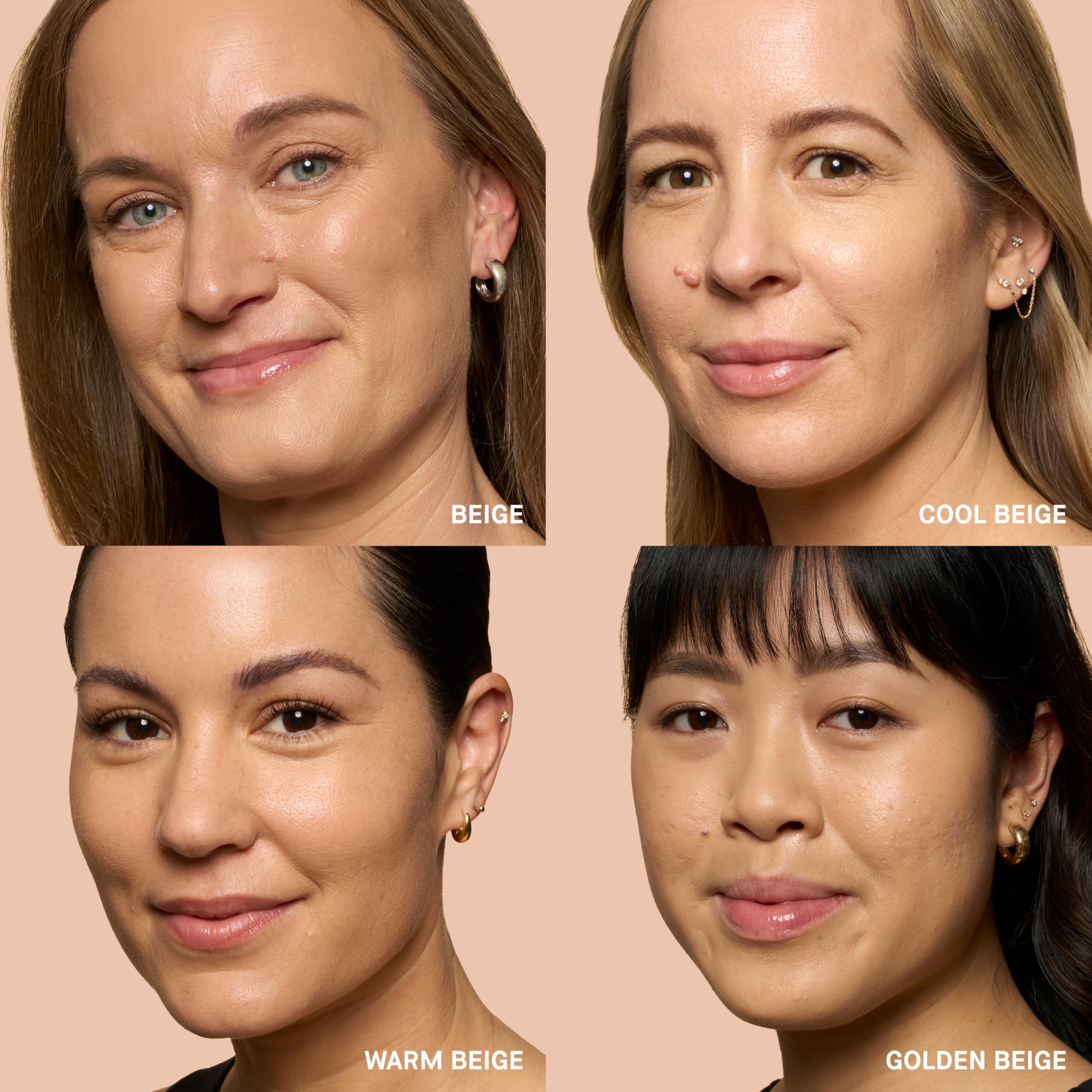 Bobbi Brown swatch on arm illustrating Warm Beige match and natural finish