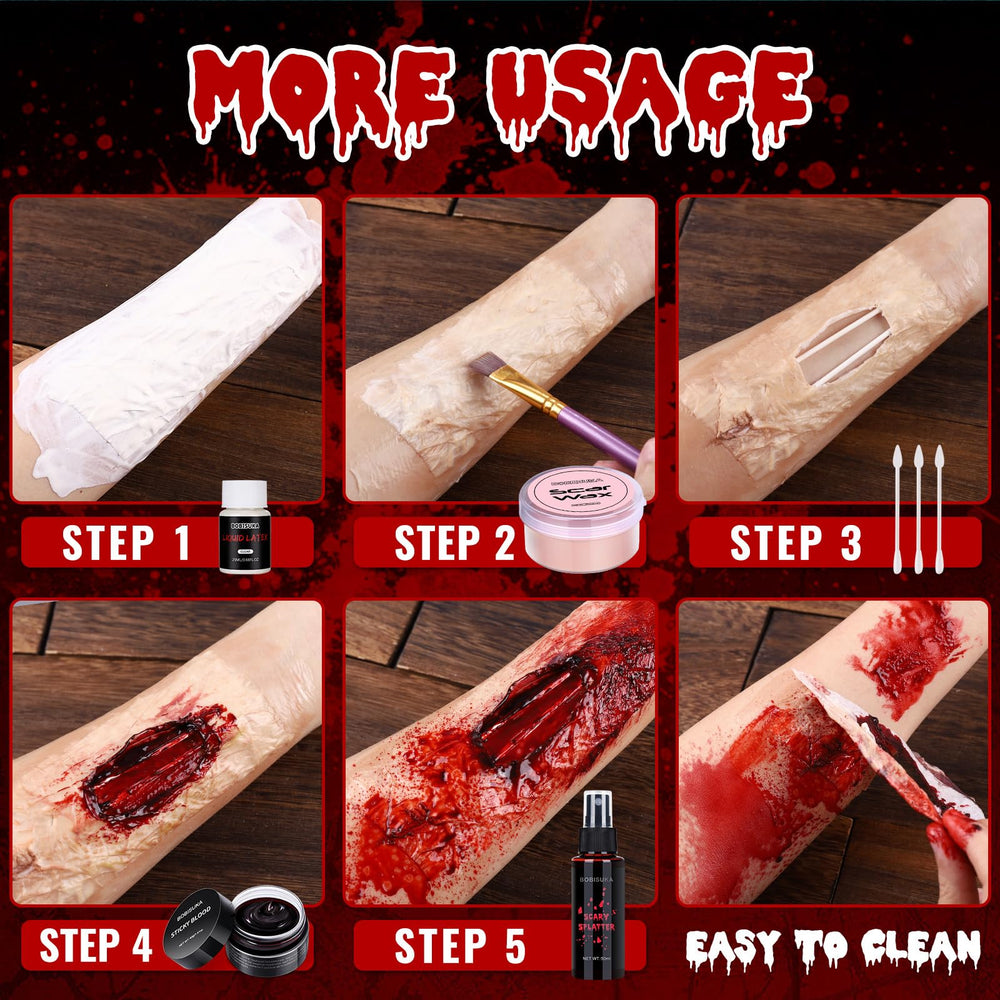 BOBISUKA fake blood gel texture displaying coagulated effect for realism