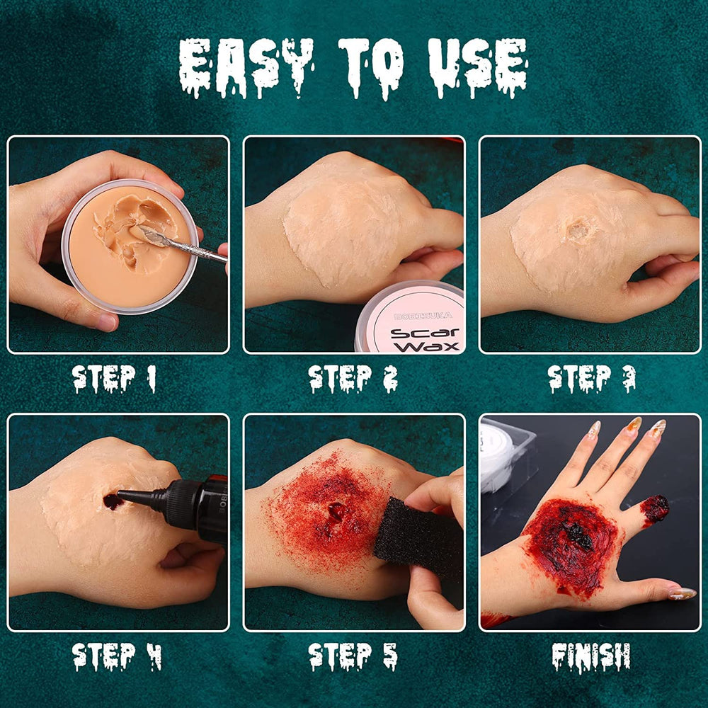 BOBISUKA splatter spray being applied for dramatic gore effects on costume