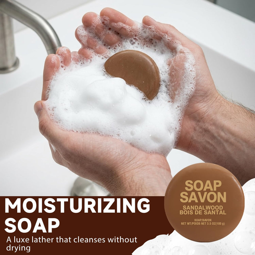 BODY & EARTH body mist being spritzed for an instant fresh sandalwood boost
