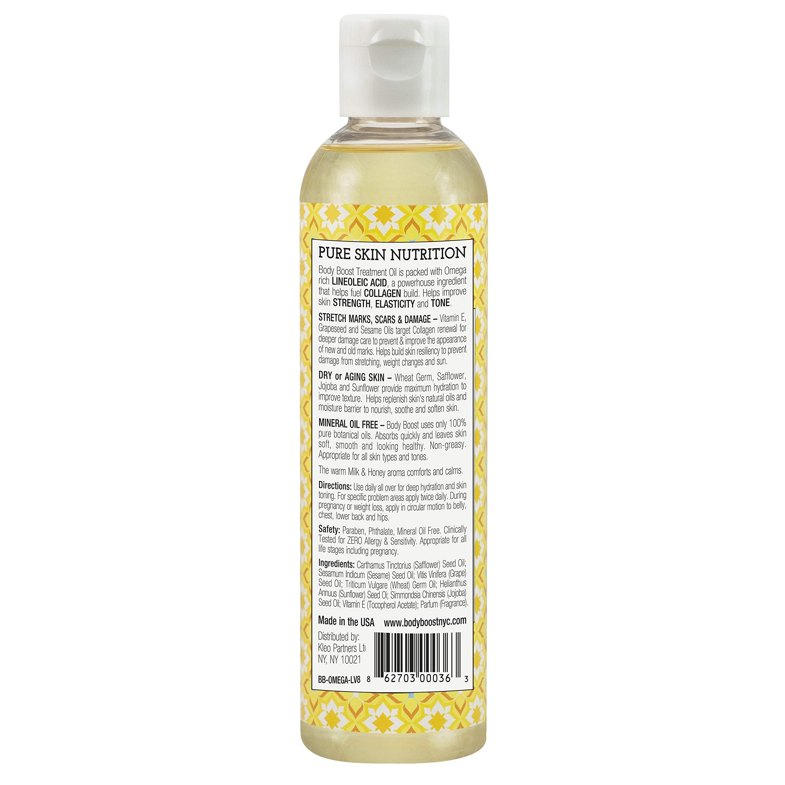 Body Boost oil texture close-up drop demonstrating fast absorption