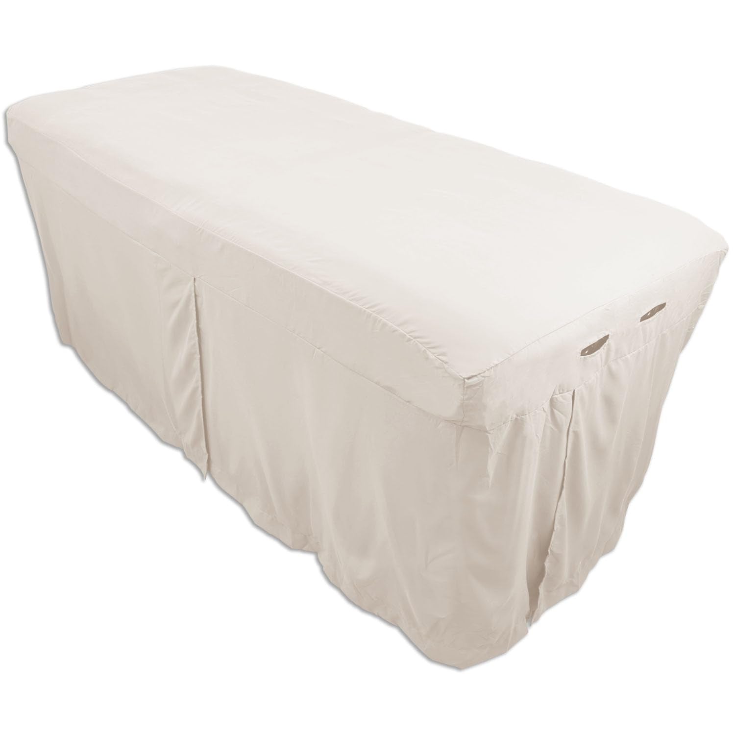 Body Linen front view natural skirt creates a professional look