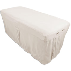 Body Linen front view natural skirt creates a professional look