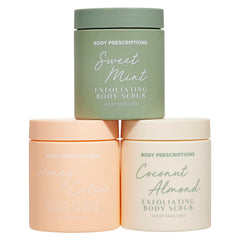 Body Prescriptions honey citrus jar front view shows bright scent and inviting label for easy selection