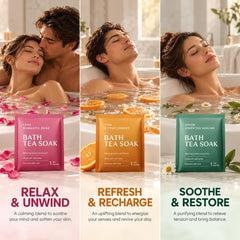 Body Restore Green Tea sachet detail showing dried leaves for gentle balance