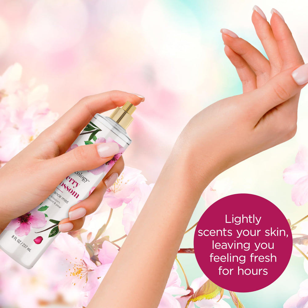 Bodycology bottle close-up label and nozzle highlighting easy application benefit