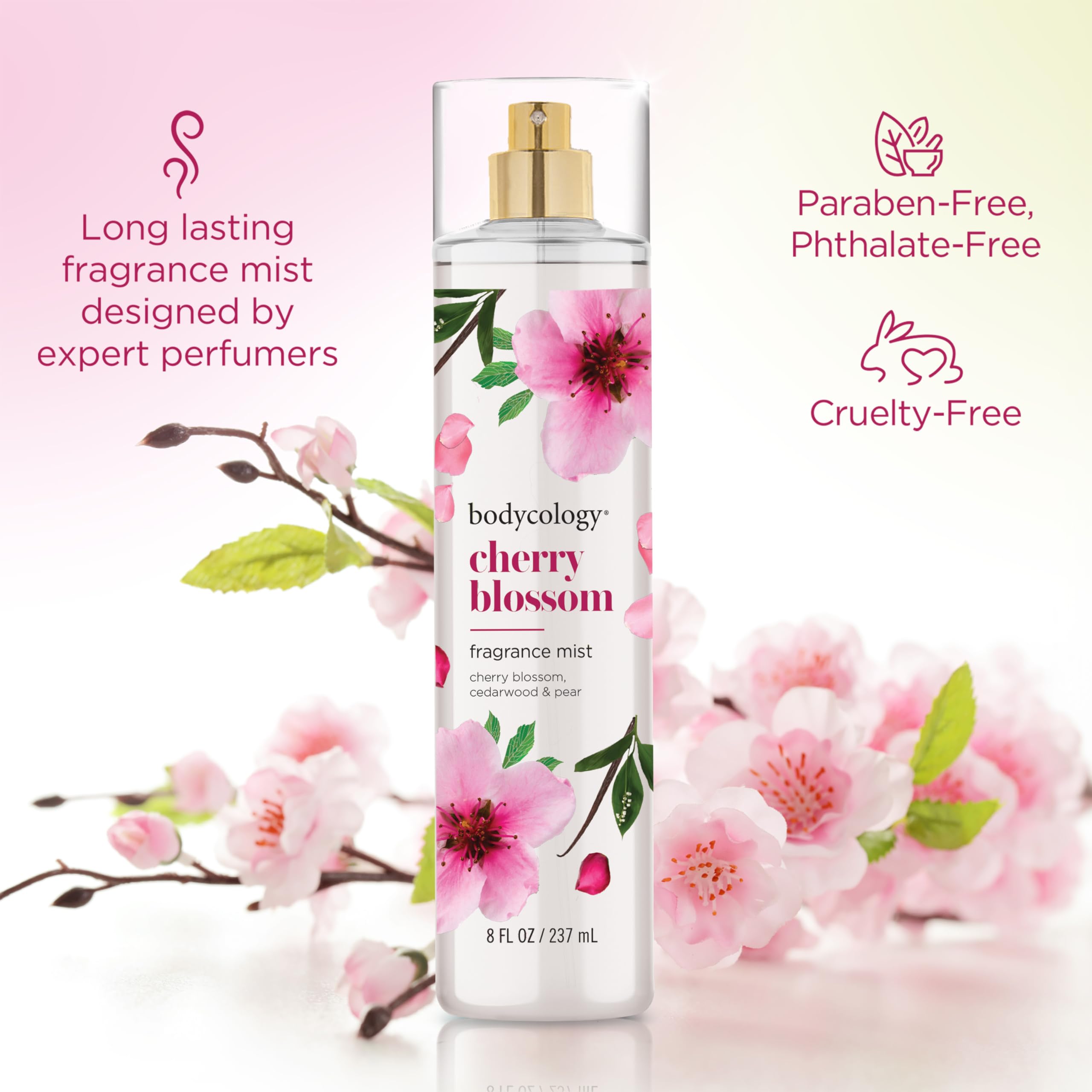 Bodycology mist settling on skin texture demonstrating gentle fragrance benefit