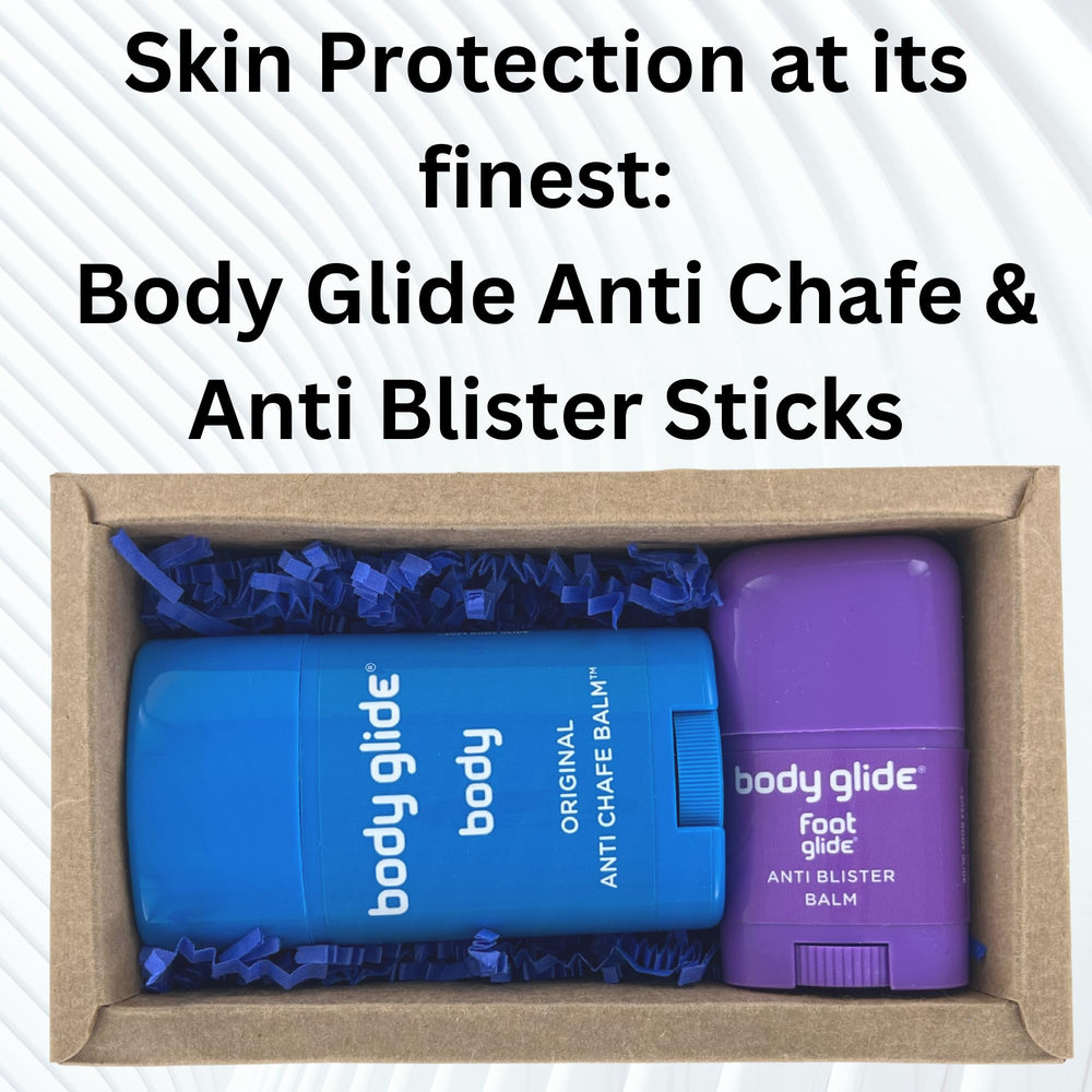 BodyGlide foot stick label and ingredient list highlighting vitamins and soothing extracts