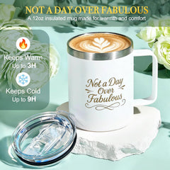 BodyRefresh insulated mug being held keeping beverages warm