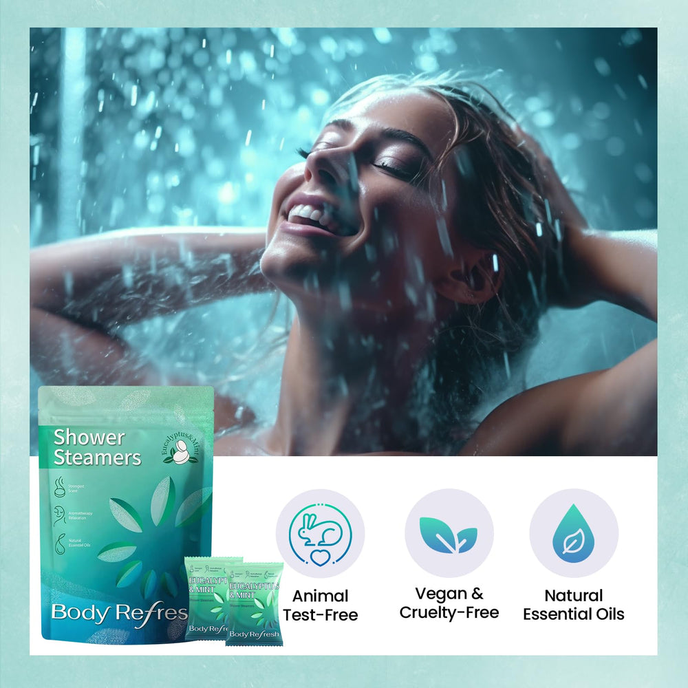 BodyRefresh close-up of single tablet texture, shows concentrated formula benefit